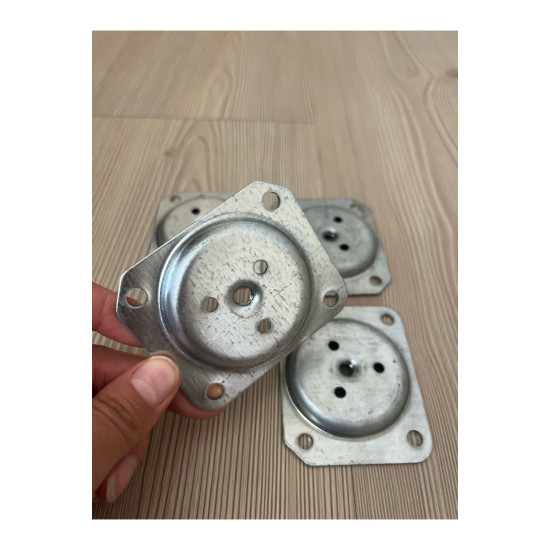 Açılı Metal Bağlantı Aparatı (M8 VİDA GİRİŞLİ) 4 Adet Mobilya, Masa, Sandalye, Sehpa Montaj