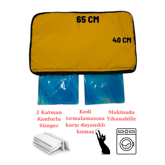 4 Mevsim Evcil Hayvan Konfor Matı (65X40 CM) -Sıcak ve Soguk Kullanımda Uygundur.