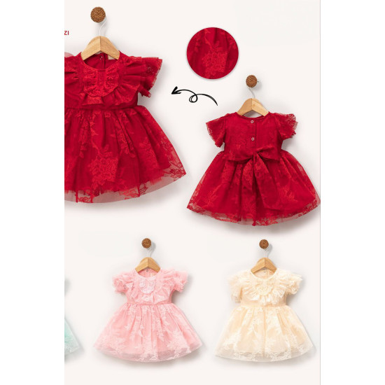 Kız Bebek Elbise Kız Çocuk Elbise Doğum Günü Parti Düğün Elbise Kısa Kollu Astarlı Elbise