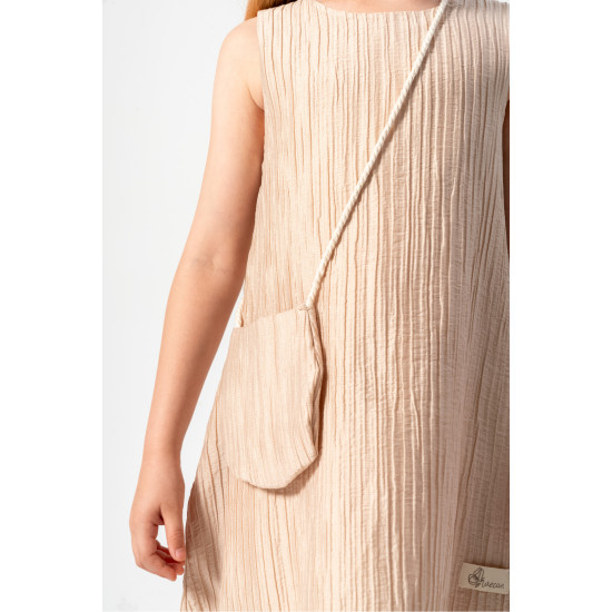 Kız Bebek Elbise Kız Çocuk Elbise Doğum Günü Parti Düğün Elbise Kısa Kollu Kolsuz Çantalı Elbise