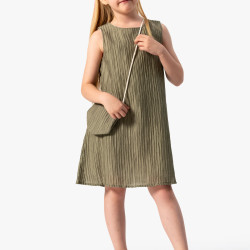 Kız Bebek Elbise Kız Çocuk Elbise Doğum Günü Parti Düğün Elbise Kısa Kollu Kolsuz Çantalı Elbise