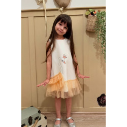 Kız Bebek Kız Çocuk Doğum Günü Parti Düğün Elbise Kolsuz Fırfırlı Tüllü Tütülü Tütü Astarlı