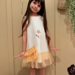 Kız Bebek Kız Çocuk Doğum Günü Parti Düğün Elbise Kolsuz Fırfırlı Tüllü Tütülü Tütü Astarlı