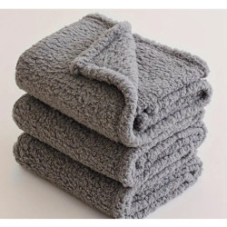 1 Adet 80x100 CM Kedi ve köpekler için peluş Yıkanabilir battaniye yumuşak sarılmalık