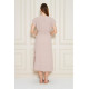 Pasaklı Giyim Kadın Kruvaze Yaka Elbise 3764341 Pudra