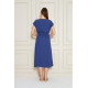Pasaklı Giyim Kadın Kruvaze Yaka Elbise 3764341 İndigo