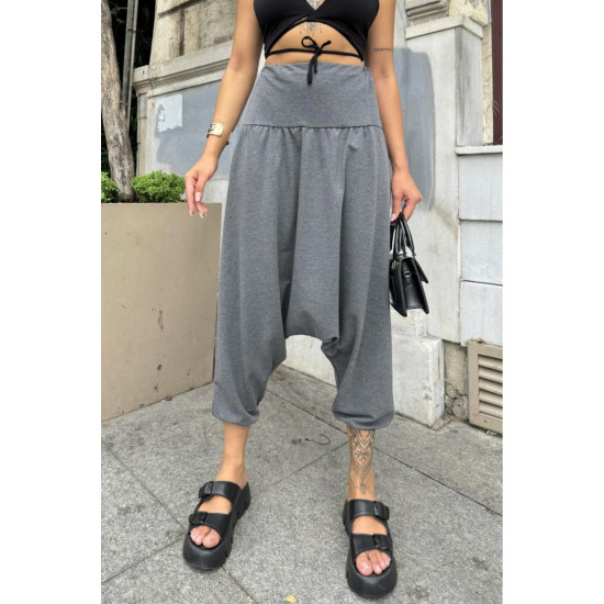 Pasaklı Giyim Kadın Viskon Otantik Şalvar, Salaş Pantolon 3466275 Antrasit