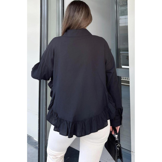 Pasaklı Giyim Kadın %100 Pamuk Gömlek 3570330 Siyah