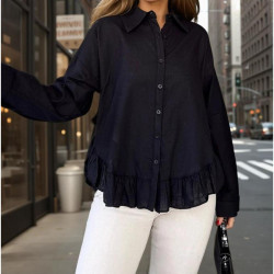 Pasaklı Giyim Kadın %100 Pamuk Gömlek 3570330 Siyah