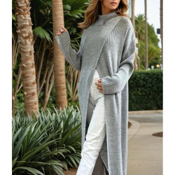 Kadın Panço Özel Tasarım Triko Panço Elbise CCK9507380