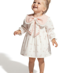 Kız Bebek Elbise Kız Çocuk Elbise Yakalı Doğum Günü Parti Düğün Özel Gün Uzun Kol Astarlı Çiçekli