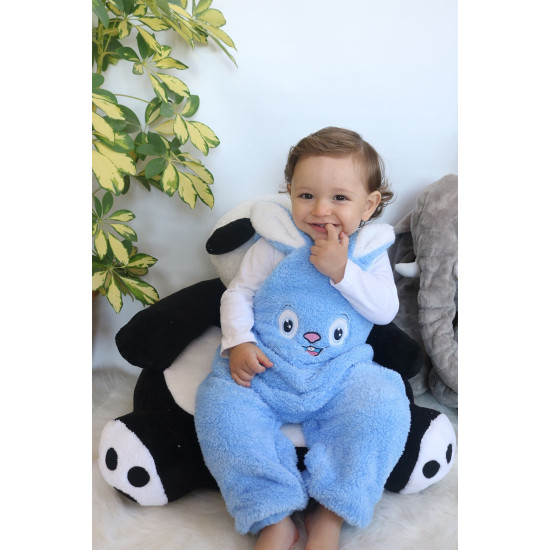Welsoft Peluş Unisex Fermuarlı Bebek Uyku Tulumu Bebek Tulumu Çocuk Tulumu Çocuk Kostümü