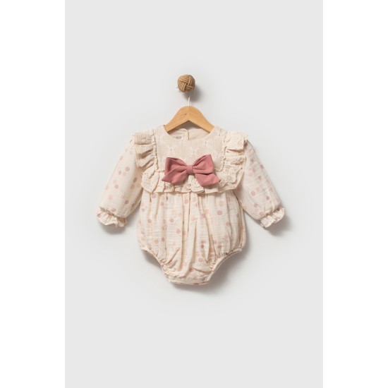 Kız Bebek Romper Kız Çocuk Romper Doğum Günü Parti Düğün Elbise Fiyonk Uzun Kol Romper