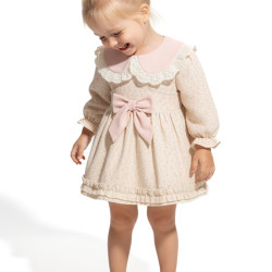 Kız Bebek Elbise Kız Çocuk Elbise Yakalı Doğum Günü Parti Düğün Özel Gün Uzun Kol Astarlı Çiçekli