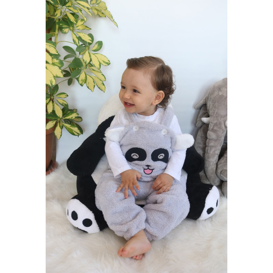 Welsoft Peluş Unisex Fermuarlı Bebek Uyku Tulumu Bebek Tulumu Çocuk Tulumu Çocuk Kostümü