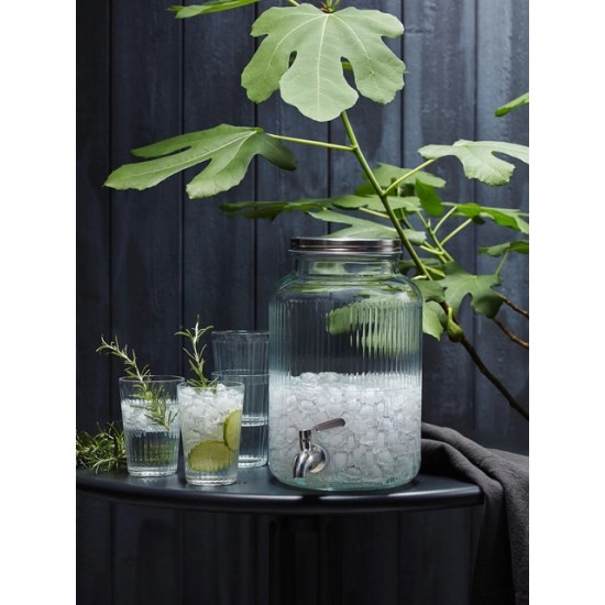 VARDAGEN musluklu sürahi, şeffaf, 5 lt