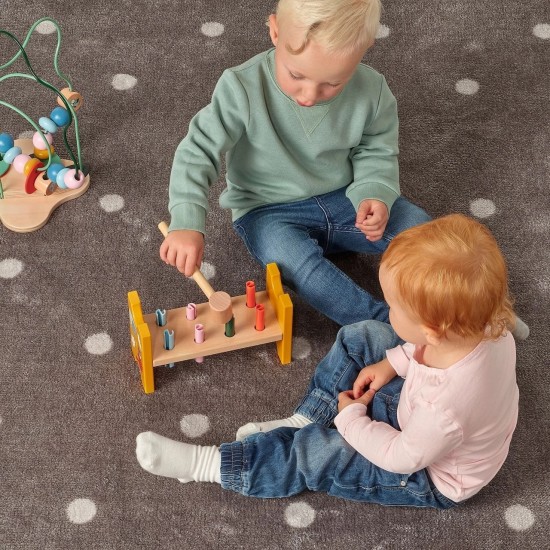 UPPSTÅ ahşap çekiç bloğu, çok renkli çak çak