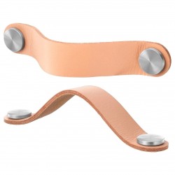 IKEA ÖSTERNÄS kulp, tabaklanmış deri, 153 mm, 2 adet