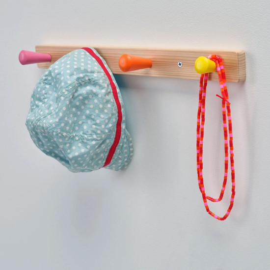 FLISAT ahşap duvar askısı, çok renkli, 47 cm