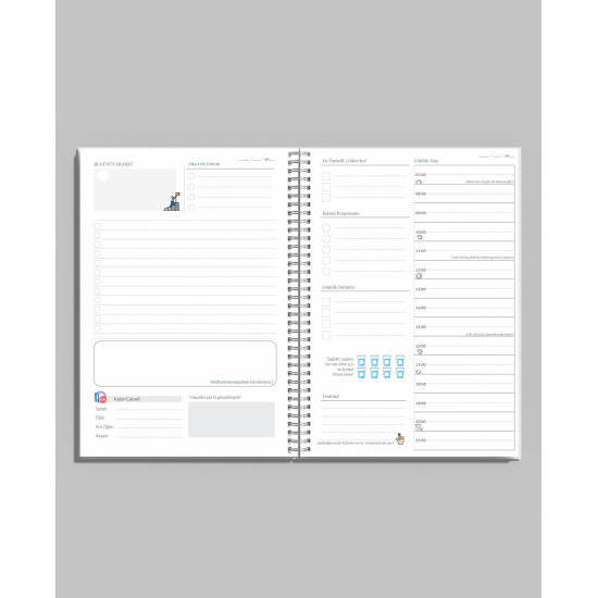 Planlayıcı Set Gezegenler | 3 Farklı Özel Ürün | Günlük Planlayıcı | Haftalık Planlayıcı | To-do List