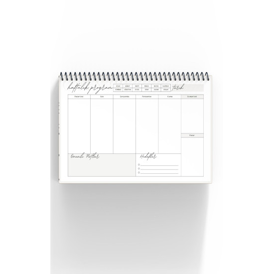 Planlayıcı Set Gezegenler | 3 Farklı Özel Ürün | Günlük Planlayıcı | Haftalık Planlayıcı | To-do List