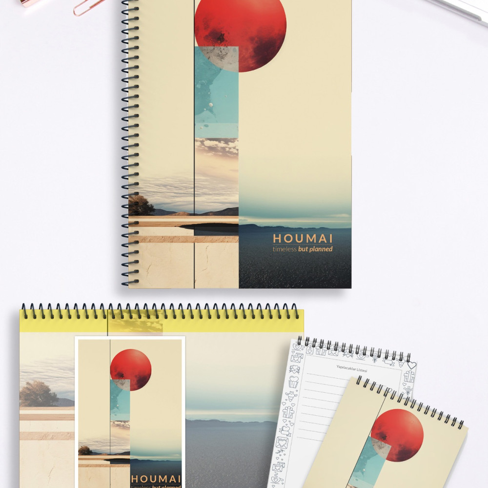 Planlayıcı Set Günbatımı  | 3 Farklı Özel Ürün | Günlük Planlayıcı | Haftalık Planlayıcı | To-do List