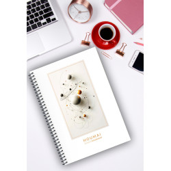 A5 Spiralli Günlük Planlayıcı 100 sayfa Gezegenler Tema