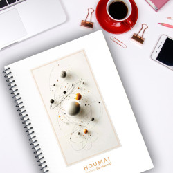 A5 Spiralli Günlük Planlayıcı 100 sayfa Gezegenler Tema