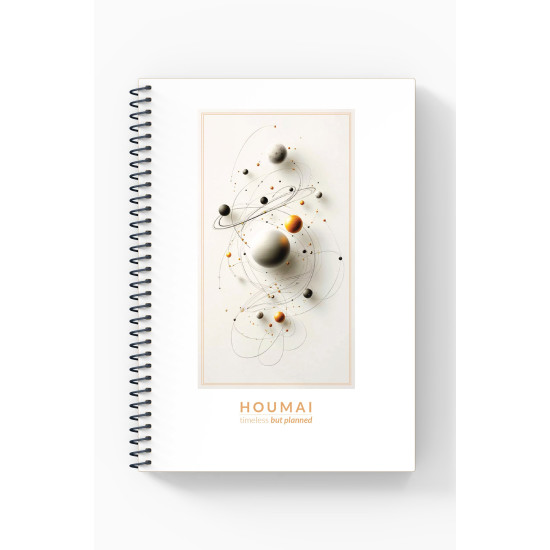 A5 Spiralli Günlük Planlayıcı 100 sayfa Gezegenler Tema