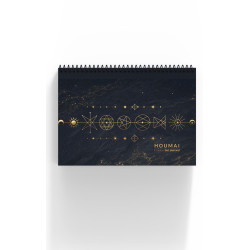 A5 Spiralli Haftalık Planlayıcı 100 sayfa Yıldız Tema