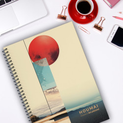 A5 Spiralli Günlük Planlayıcı 100 sayfa Gün Batımı Tema