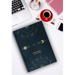 A5 Spiralli Günlük Planlayıcı 100 sayfa Astroloji Tema