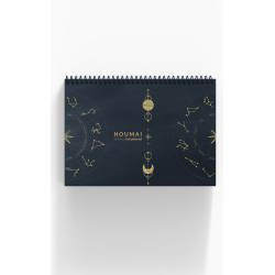 A5 Spiralli Haftalık Planlayıcı 100 sayfa Astroloji Tema