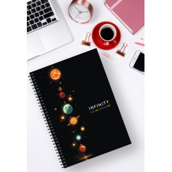 Sınav Hazırlık Ders Planlayıcı Defter A5 Ebat Spiralli TUS, TYT, AYT, KPSS, DGS,YKS,LGS Infinty Tema