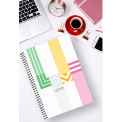 Sınav Hazırlık Ders Planlayıcı Defter A5 Ebat Spiralli TUS, TYT, AYT, KPSS, DGS,YKS,LGS Love Tema