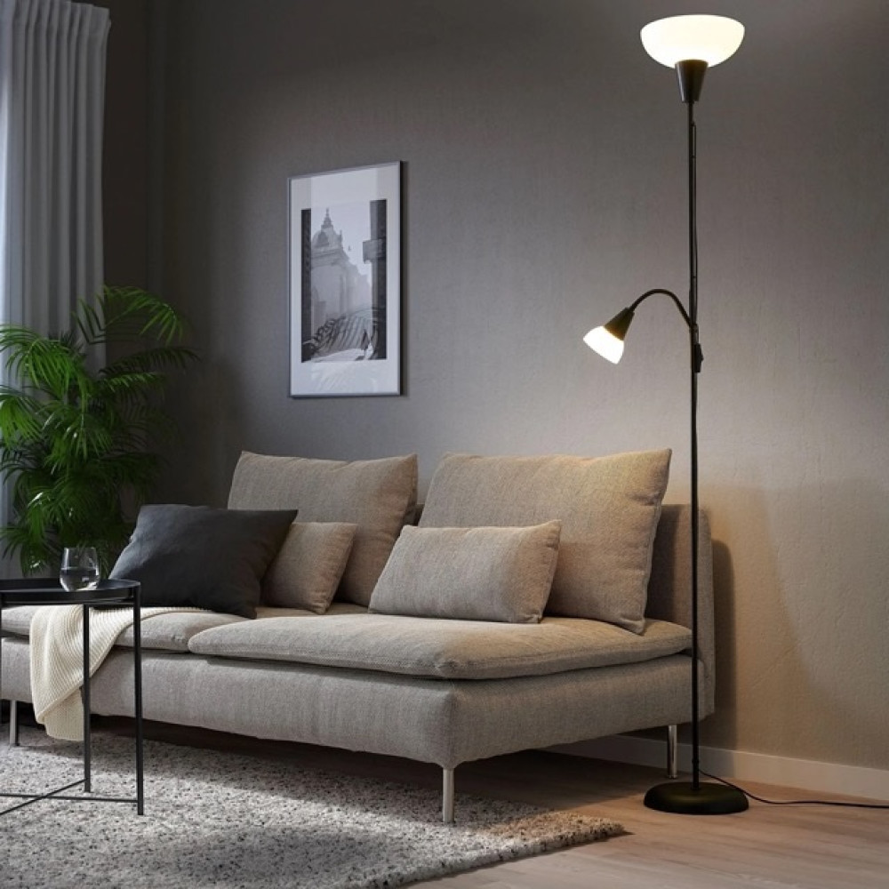 IKEA Tagarp siyah-beyaz 178 cm yer lambası