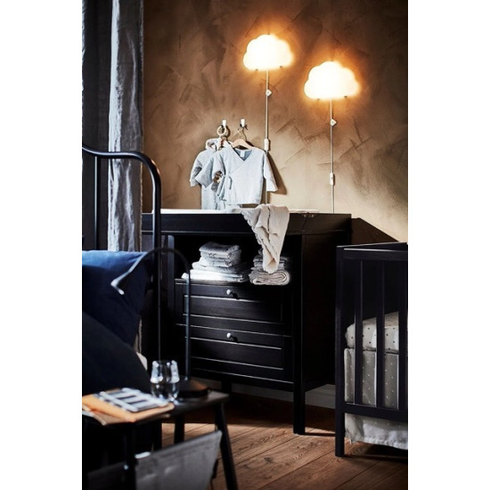 IKEA UPPLYST çocuk duvar lambası, bulut desen, beyaz, LED'li