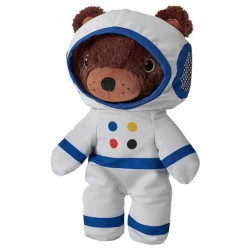 IKEA AFTONSPARV yumuşak oyuncak, çok renkli, 28 cm, Astronot Ayı