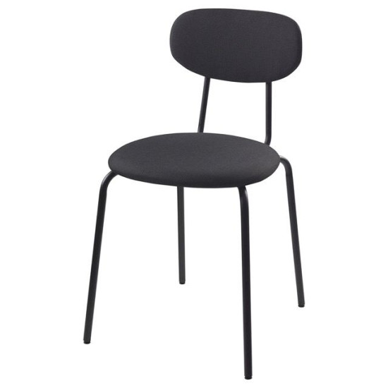 IKEA ÖSTANÖ Remmarn siyah-koyu gri döşemeli sandalye