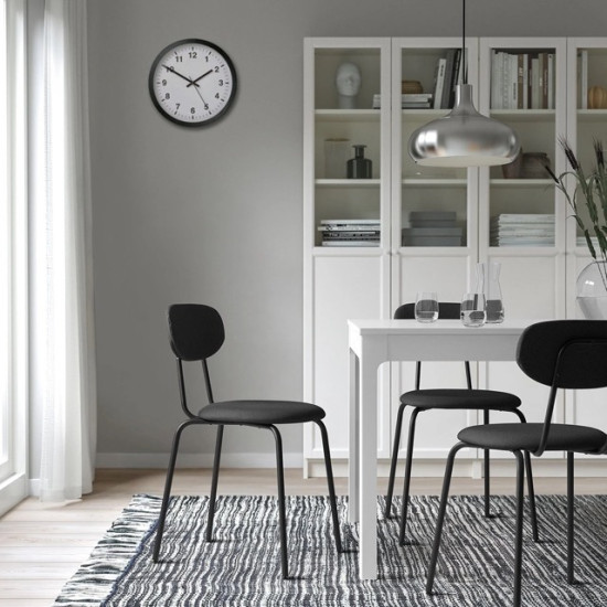 IKEA ÖSTANÖ Remmarn siyah-koyu gri döşemeli sandalye