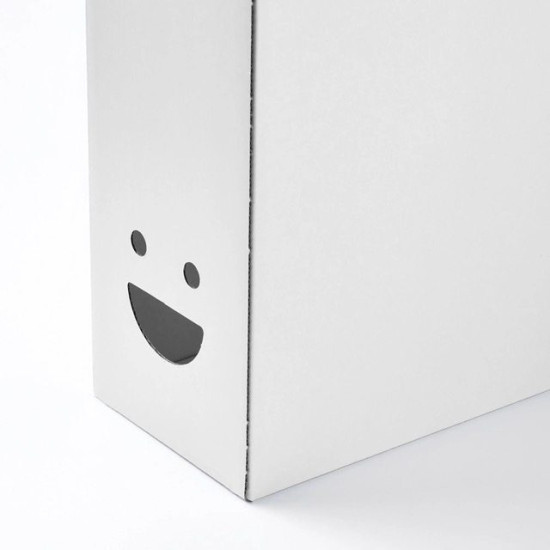 Tjabba Gülen Yüz 2 Li Set Beyaz Kutu Klasör Dosyalık Magazinlik Evrak Dergi Dosyası 2 Adet