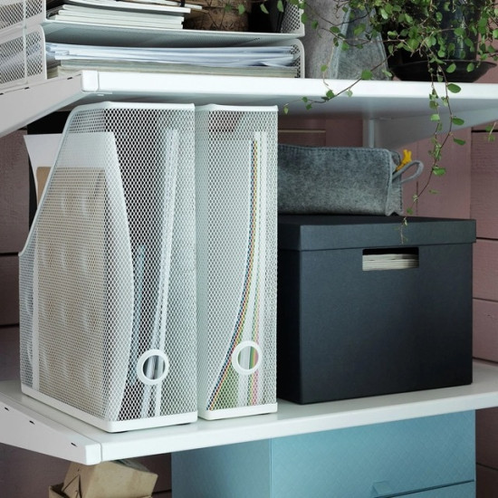 IKEA Drönjöns Çelik Dosyalık, beyaz, 2 adet