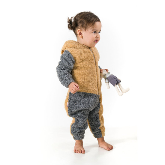 Welsoft Peluş Unisex Kışlık Bebek Takımları Çocuk Giyim Bebek Kıyafeti çocuk kostümü Sevimli Ayı