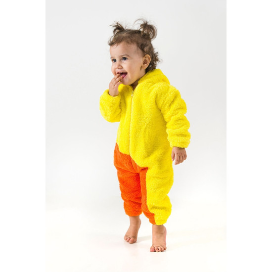 Welsoft Peluş Unisex Kışlık Bebek Takımları Çocuk Giyim Bebek Kıyafeti çocuk kostümü Sevimli Civciv