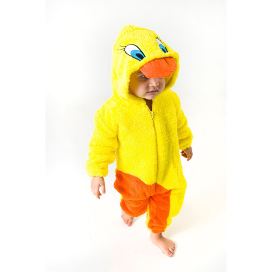 Welsoft Peluş Unisex Kışlık Bebek Takımları Çocuk Giyim Bebek Kıyafeti çocuk kostümü Sevimli Civciv