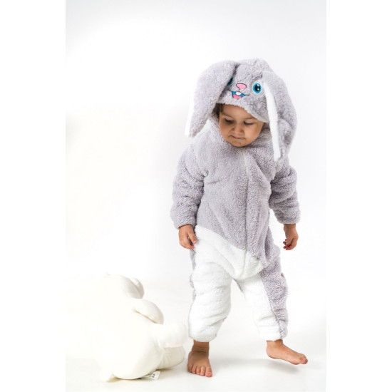 Welsoft Peluş Unisex Kışlık Bebek Takımları Çocuk Giyim Bebek Kıyafeti çocuk kostümü Sevimli Tavşan