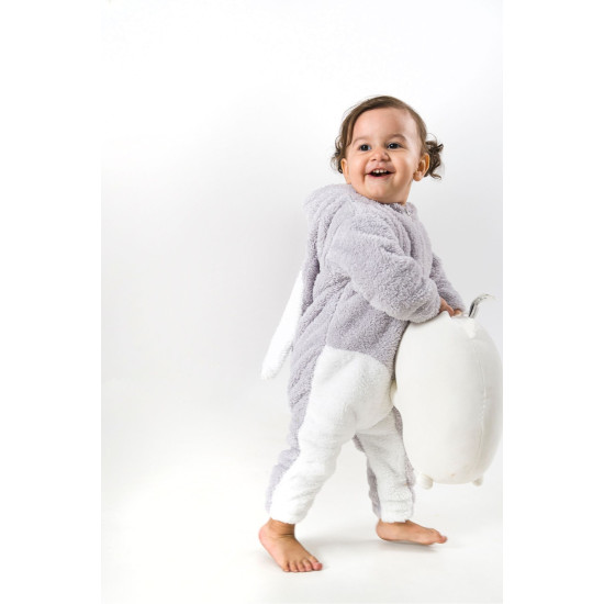 Welsoft Peluş Unisex Kışlık Bebek Takımları Çocuk Giyim Bebek Kıyafeti çocuk kostümü Sevimli Tavşan