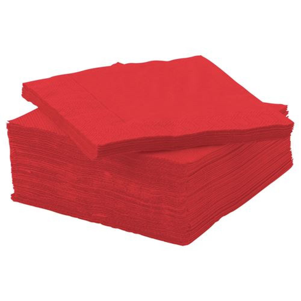 IKEA FANTASTISK - peçete, 24x24 cm (kırmızı)