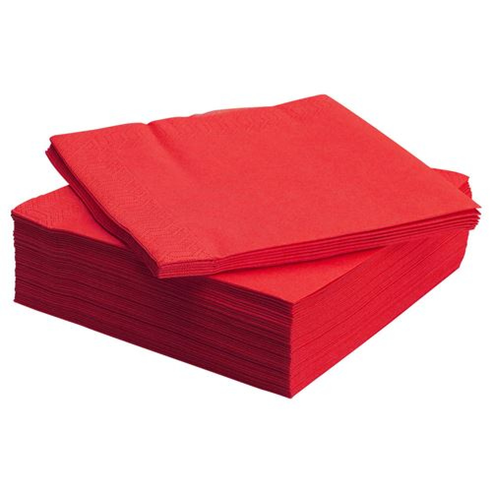 IKEA FANTASTISK - peçete, 40x40 cm (kırmızı)