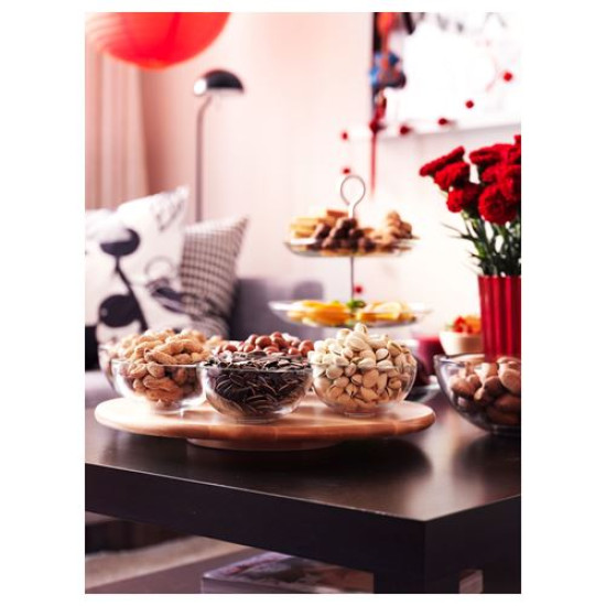 IKEA SNUDDA - dönen tabla, 39 cm (huş)